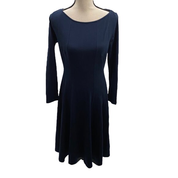 Dresses & Skirts - eShakti S-6 Dark Blue Long Dress